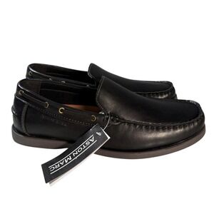 Aston Marc‎ Men's Black Loafers Slip-On Shoes Size 9